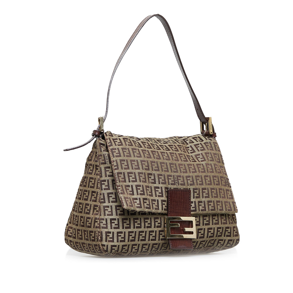 FENDI Zucchino Mamma Forever Shoulder Bag - Picture 2 of 9